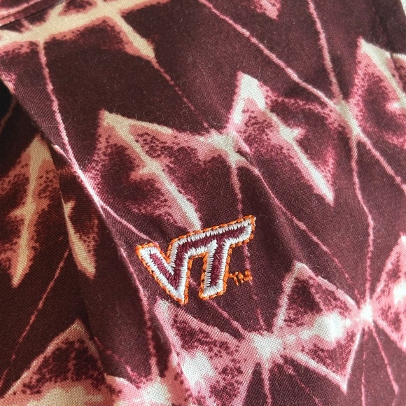 Paxton VT (Virginia Tech) Chic Sleeveless Mini Dress - Maroon and White NWT S - Picture 3 of 15